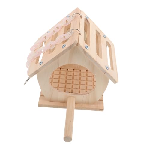 Abaodam Holz Vogelhaus mit Sitzstange und Schaukel für Außenbereich Parrot Nesting Box für Wellensittiche Sittiche und Kleine Vögel Vielseitig Hängbar Kompakt und Rustikal Fördert Abaodam Holz Vogelhaus mit Sitzstange und Schaukel für Außenbereich Parrot Nesting Box für Wellensittiche Sittiche und Kleine Vögel Vielseitig Hängbar Kompakt und Rustikal Fördert von Abaodam