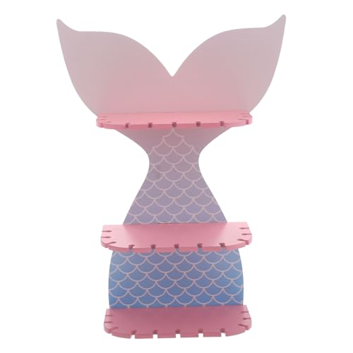 Abaodam Holzregal Fischschwanz Design Wandmontiertes Regal für Schmuck und Robustes Wandregal aus Holz Farbenfrohe für Schlafzimmer und Wohnraumgestaltung Abaodam Holzregal Fischschwanz Design Wandmontiertes Regal für Schmuck und Robustes Wandregal aus Holz Farbenfrohe für Schlafzimmer und Wohnraumgestaltung von Abaodam