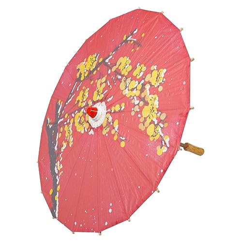 Abaodam Regenschirm Aus Papier Im Japanischen Stil Klassischer Regenschirm Hanfu-kostüm-Regenschirm Asiatische Dekorativer Regenschirm Aus Papier Tanzschirm Bastelschirm Cheongsam Hölzern von Abaodam