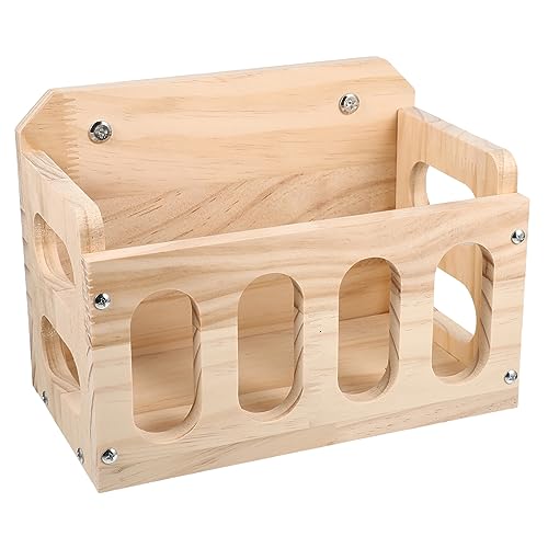 Abaodam Kaninchen-Futterspender aus Holz, hohles Futterwerkzeug für Tiere, langlebiges Holzregal mit Zaun-Design, um Abfall zu minimieren, für Kaninchen, Meerschweinchen und Chinchillas Abaodam Kaninchen-Futterspender aus Holz, hohles Futterwerkzeug für Tiere, langlebiges Holzregal mit Zaun-Design, um Abfall zu minimieren, für Kaninchen, Meerschweinchen und Chinchillas von Abaodam