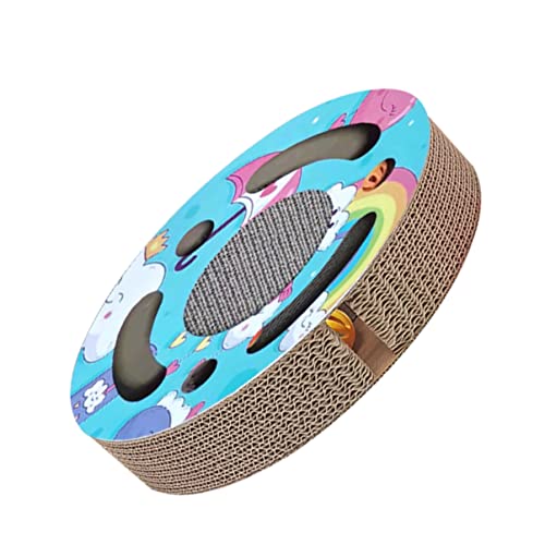 Abaodam Katzenkratzbrett aus Karton Rundes Kratzspielzeug für Katzen mit Schleifkrallenschutz für Indoor Spiel Abaodam Katzenkratzbrett aus Karton Rundes Kratzspielzeug für Katzen mit Schleifkrallenschutz für Indoor Spiel von Abaodam