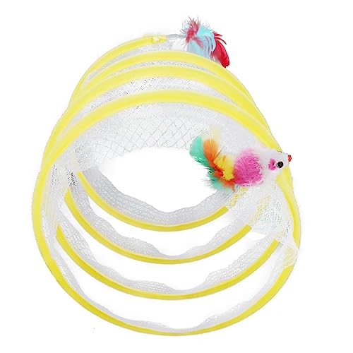 Abaodam Katzentunnel mit Federspielzeug Stabiles und Stoffmaterial Interaktives Katzen und Kitten zur Beschäftigung und Jagdinstinkts Langlebig und Gesundheitsfördernd Abaodam Katzentunnel mit Federspielzeug Stabiles und Stoffmaterial Interaktives Katzen und Kitten zur Beschäftigung und Jagdinstinkts Langlebig und Gesundheitsfördernd von Abaodam