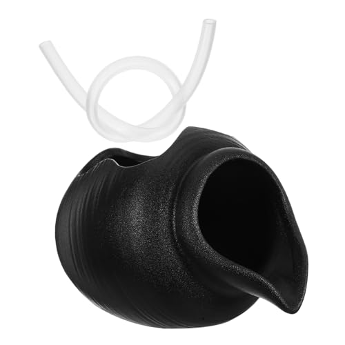 Abaodam Keramik Gartenbrunnen Spitter Zirkulierender Wasserspucker mit Wasserfall Outdoor Springbrunnen für Terrasse Gartenteich Entspannender Landschaftsdekor mit Sanftem Wasserfluss von Abaodam