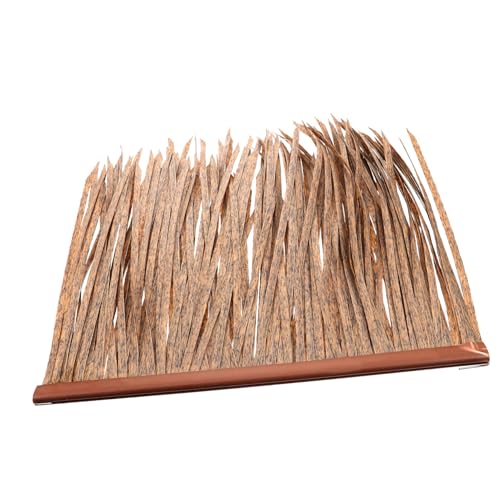Abaodam Künstliches Strohdach Ornament Feuerfestes Realistisch Gefärbtes Fake Thatch für Gartenhütte Pavillon Terrasse Wetterbeständig Dekorativ Pflegeleicht von Abaodam