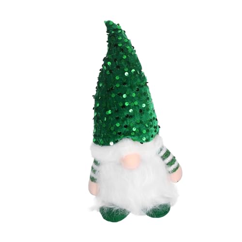 Abaodam LED Weihnachtswichtel mit Pailletten Leuchtende Gnom-Figur für Festliche Weihnachts Erntedankdeko Batteriebetrieben ohne Batterien Vielseitig für Zuhause Büro und Party Geeignet von Abaodam