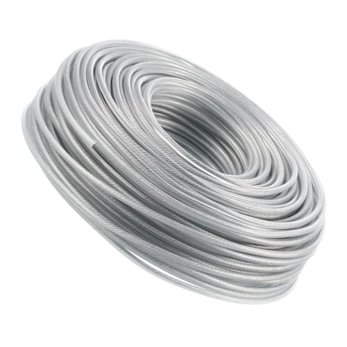 Abaodam Mähfaden Stahlseil Langlebig Verschleißfest Effiziente Rasentrimmer Schnur Kompatibel für Motorsense Freischneider Gartengerät Robust Praktisch Abaodam Mähfaden Stahlseil Langlebig Verschleißfest Effiziente Rasentrimmer Schnur Kompatibel für Motorsense Freischneider Gartengerät Robust Praktisch von Abaodam