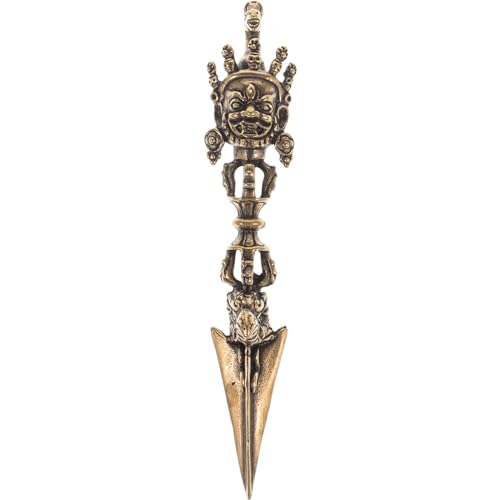 Abaodam Magische Utensilienverzierung Vajra-stößel-skulptur Athame-Ritual Vajra Cobaly Stößel Buddhismus Vajra Religiöse Verzierung Vajra-pistill-Figur Wohnkultur Glücklich Kupfer Tibet von Abaodam