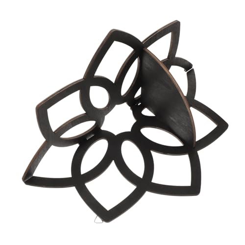 Abaodam Mandala Wandregal aus Holzähnlichem Material Dekoratives Hängendes Eckregal für Kristalle und Aufbewahrung Langlebiges Vielseitiges Regal für Bad Küche und Wohnräume Wandmontage von Abaodam