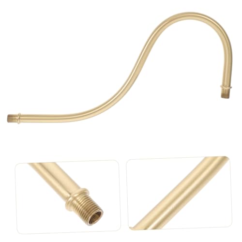 Abaodam Messing Gebogener Lampenstiel mit Gewinde Ersatz Lampenrohr für Tischlampen Praktische Installation Stilvolles Design Vielseitiges Leuchtenzubehör für Wandlampen Abaodam Messing Gebogener Lampenstiel mit Gewinde Ersatz Lampenrohr für Tischlampen Praktische Installation Stilvolles Design Vielseitiges Leuchtenzubehör für Wandlampen von Abaodam