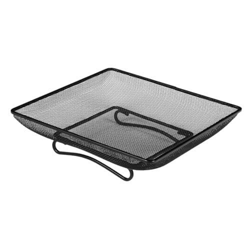 Abaodam Metall Futterstation für Vögel Edelstahl Futterschale mit Feinmaschigem Gitter-futtertablett für Garten und Pflegeleicht Attraktiv für Wildvögel zum Beobachten von Abaodam