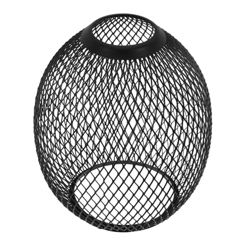 Abaodam Metall Lampenschirm Schwarz Eleganter Draht Lampenschirm für Pendelleuchten Robuste und Langlebige Lampe für Wohnzimmer Küche Büro und Abaodam Metall Lampenschirm Schwarz Eleganter Draht Lampenschirm für Pendelleuchten Robuste und Langlebige Lampe für Wohnzimmer Küche Büro und von Abaodam