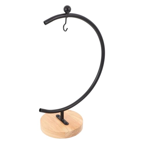 Abaodam Metall hängegestell mit Eisenhaken für Glas terrarium und Luftpflanzen Dekorativer Ständer mit Großem Holzsockel Vielseitig für Wohn Hochzeitsdeko Geeignet Abaodam Metall hängegestell mit Eisenhaken für Glas terrarium und Luftpflanzen Dekorativer Ständer mit Großem Holzsockel Vielseitig für Wohn Hochzeitsdeko Geeignet von Abaodam