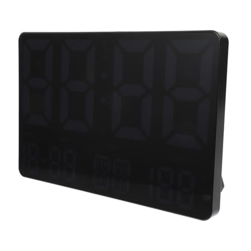 Abaodam Multifunktionale Digitale Wanduhr Groß mit Temperatur Luftfeuchtigkeitsanzeige Bunte Wetteranzeige Alarmfunktion Kalender und Countdown Geeignet für Büro Wohnzimmer und von Abaodam