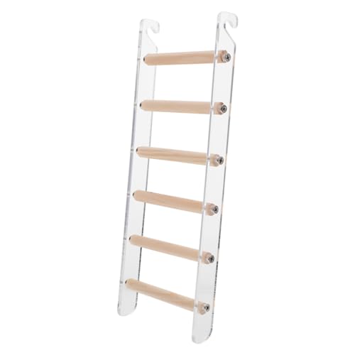 Abaodam Multifunktionale Vogel und Hamster Kletterleiter Stufig Platzsparendes Käfigspielzeug aus Robustem Material Vielseitig für Wellensittiche Papageien und Kleintiere für Innenkäfige von Abaodam