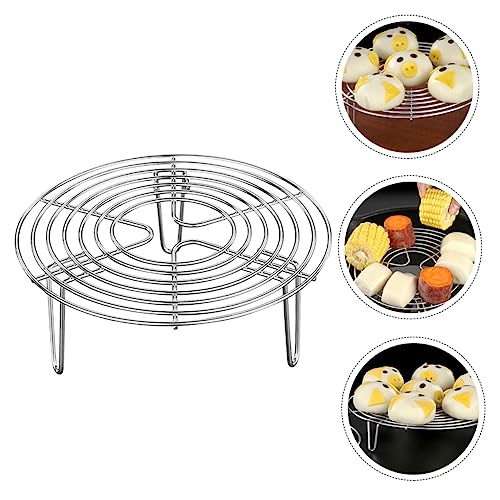 Abaodam Multifunktionales Dampfgarer Regal aus Rundes Dampfkochgestell Hochfunktional für Schnellkochtöpfe Leicht und Tragbar zum Dünsten und Abkühlen Abaodam Multifunktionales Dampfgarer Regal aus Rundes Dampfkochgestell Hochfunktional für Schnellkochtöpfe Leicht und Tragbar zum Dünsten und Abkühlen von Abaodam