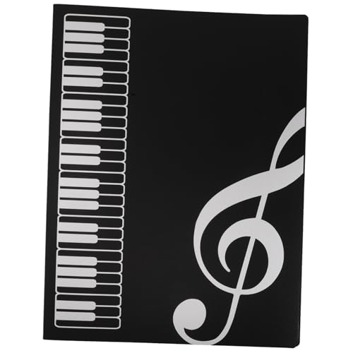 Abaodam Musiknoten Ordner mit Seiten und Transparenten Hüllen für Klaviernoten Chormusik und Blasorchester Elegantes Design für Professionelle Auftritte von Abaodam