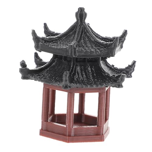 Abaodam Pavillon Dekorationen Aquarium Dekorationen Landschaftsornamente Rasendekorationen Gartenstatuen Für Draußen Miniatur Figur Einer Chinesischen Brücke Winziges Bonsai Modell von Abaodam