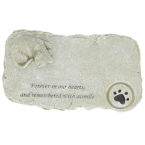 Abaodam Pet Memorial Stone Katze Gedenkstein DIY Resin Grabstein Haustier Andenken Gartenfigur Tröstendes für Katzenliebhaber Grabschmuck Außen von Abaodam