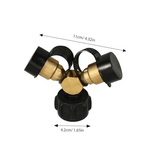 Abaodam Propangas Verteiler Y verbinder aus Robustem Material für Grill und Camping Einfacher Anschluss an Gaskartuschen Gasflaschen Kompatibel mit Heizern Brennern und Kochern Vielseitig Abaodam Propangas Verteiler Y verbinder aus Robustem Material für Grill und Camping Einfacher Anschluss an Gaskartuschen Gasflaschen Kompatibel mit Heizern Brennern und Kochern Vielseitig von Abaodam