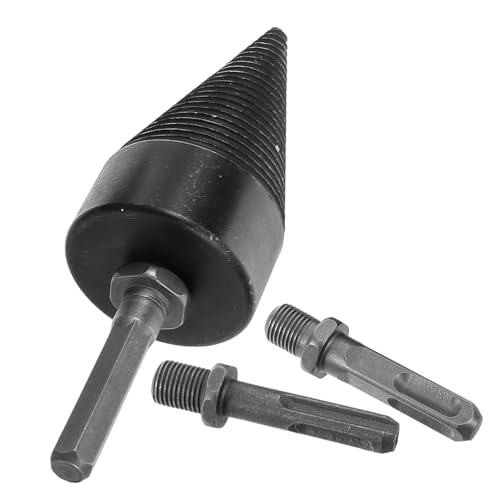 Abaodam Robuster Holzspaltbohrer Set mit Spiralbohrer und Adapterverlängerungen Kompatibel mit Akku und Elektroböhrmaschinen Langlebiger Brennholzspalter für Ländliche Haushalte und von Abaodam