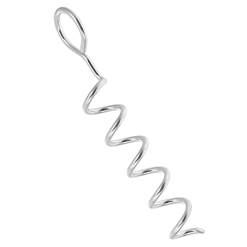 Abaodam Robuster Spiral Hundebodenanker mit Ergonomischem Griff Stabiler Erdanker für Draußen Wetterfester Pfahl für Zelt und Rasensicherung Leicht und Einfach zu Transportieren von Abaodam