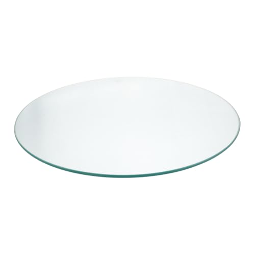 Abaodam Runder mit Gehärteter Glasplatte Design für Esszimmer Wohnzimmer und Garten Vielseitig Einsetzbar Kaffeetisch oder Esstisch Leicht zu Reinigen und Modern von Abaodam