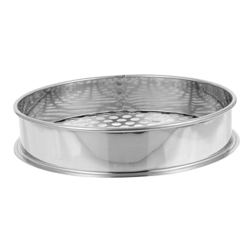 Abaodam Rundes Edelstahl Gartensieb mit Löchern Leichtes Bodensieb für Garten Kompost und Erde Multifunktionaler Haushalts und Gartensifter zur Bodenvorbereitung und Steinentfernung Abaodam Rundes Edelstahl Gartensieb mit Löchern Leichtes Bodensieb für Garten Kompost und Erde Multifunktionaler Haushalts und Gartensifter zur Bodenvorbereitung und Steinentfernung von Abaodam