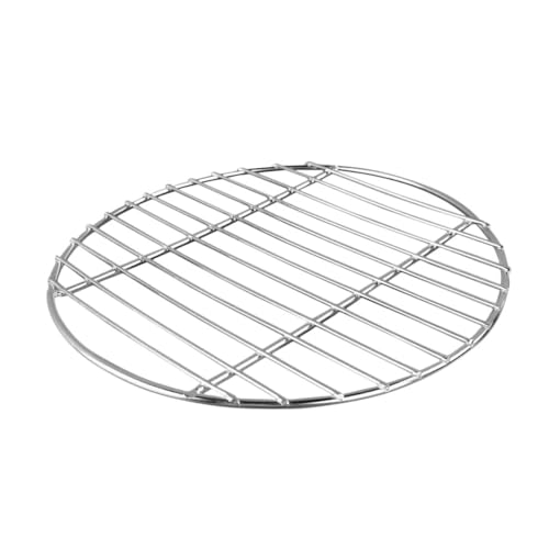 Abaodam Rundes Grillnetz aus Edelstahl Wiederverwendbares BBQ Grillgitter mit Praktischem Maschendesign Vielseitig Einsetzbar für Fisch Fleisch Gemüse und Camping grillgenuss von Abaodam