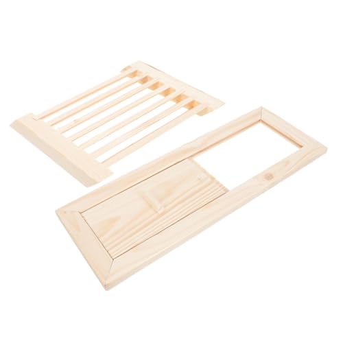Abaodam Sauna Lüftungsgitter mit Verstellbaren Lamellen Einfache Installation Glatte Kanten Langlebiges Saunazubehör für Sauna Dampfräume Ventilationspaneel von Abaodam
