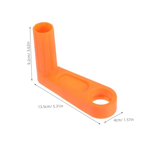 Abaodam Schlauchaufrollergriff aus Robustem Kunststoff Ersatz kurbelgriff für Gartenschlauch wickler Wetterbeständig Einfache Anbringung Zubehör für Gartenschlauchaufroller Orange von Abaodam