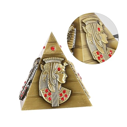 Abaodam Statue en Geschmückt Ägypten Sammelfiguren Pyramide Der Khufu-skulptur Architektur ?udemodell Ägyptische Skulptur Ägyptische Zahlen Bronze Pyramiden Dekor Metall Kasten von Abaodam