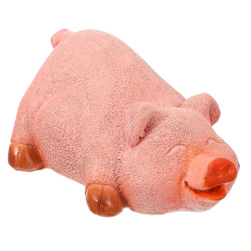 Abaodam Schwein Schlüsselversteck Box Wetterfester Schlüsselhalter mit Täuschend Echtem Design für Garten und Eingangsbereich Lustiges für Freunde und Familie von Abaodam