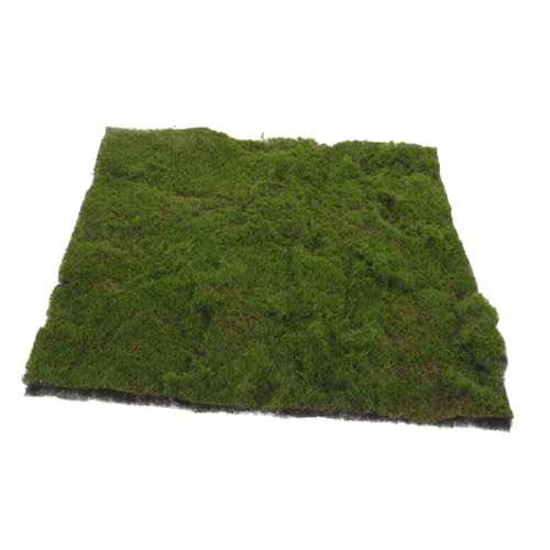 Abaodam Simulierter Moosrasen gefälschte Grasmatte Kunstrasen für Terrasse Kunstrasen im Freien dekoratives Rasengras Grün Sand Tischgrasmatte Kunstrasenwand Schaum Green von Abaodam