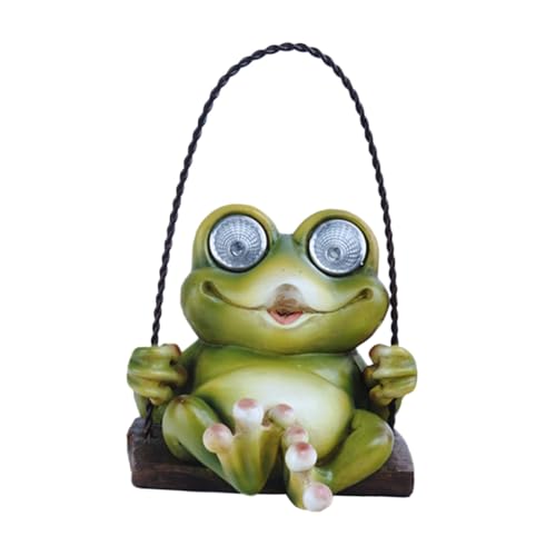 Abaodam Solarleuchte Garten Kreative Solar Frosch Hängelampe für Außenbereich Dekorative Gartenlampe mit Schwingendem Design Energieeffiziente Solarlampe für Terrasse Abaodam Solarleuchte Garten Kreative Solar Frosch Hängelampe für Außenbereich Dekorative Gartenlampe mit Schwingendem Design Energieeffiziente Solarlampe für Terrasse von Abaodam