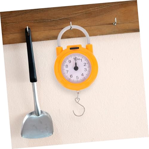 Abaodam Tragbare Mechanische Federwaage Klein Leicht mit Haken Hochpräzise Waage für Gepäck Haushalt und Reisen Praktisches Kunststoff metall design Einfach zu Bedienen Transportieren von Abaodam