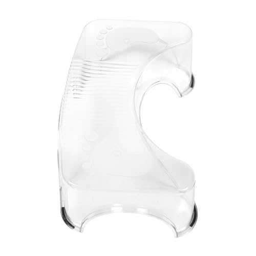 Abaodam Transparenter Rutschfester Bad und Toilettenhocker Leichter Duschhocker und Praktischer Tritthocker für Senioren Multifunktionaler Fußschemel für Badezimmer und Outdoor Einsatz von Abaodam