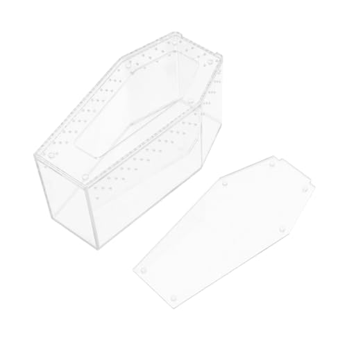 Abaodam Transparentes Terrarium Kompakte Reptilien und Insektenbox Stabiles Gecko und Schneckenhabitat Klares Gehäuse für Desktop Sicheres Kleintierterrarium Abaodam Transparentes Terrarium Kompakte Reptilien und Insektenbox Stabiles Gecko und Schneckenhabitat Klares Gehäuse für Desktop Sicheres Kleintierterrarium von Abaodam