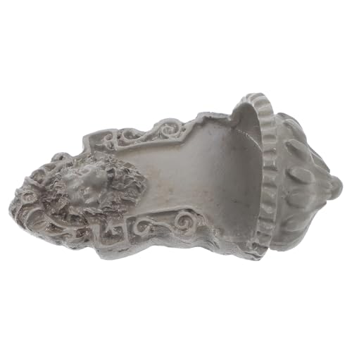 Abaodam Vintage Löwenkopf Wanddeko für Puppenhaus Miniatur Gartenfigur Robustem Resin für Kreative DIY Projekte und Miniatur von Abaodam