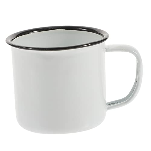 Abaodam Vintage Teetasse Aus Emailliertem Robuste Wasser Und Teetasse Für Zuhause Büro Und Restaurant Leicht Zu Reinigen Und Multifunktional Cremeweiß Mit Grauem Rand Abaodam Vintage Teetasse Aus Emailliertem Robuste Wasser Und Teetasse Für Zuhause Büro Und Restaurant Leicht Zu Reinigen Und Multifunktional Cremeweiß Mit Grauem Rand von Abaodam
