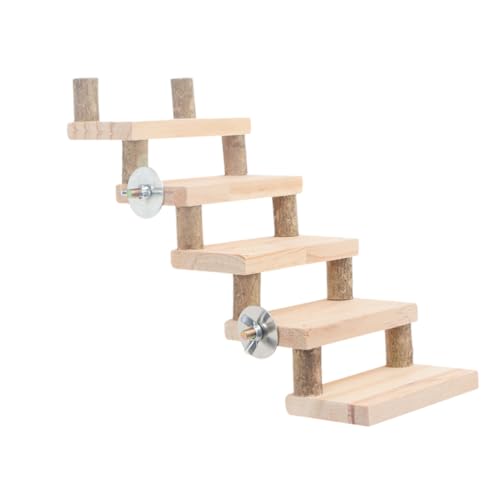 Abaodam Vogelspielzeug Kletterleiter für Hamster Papageien Design Sicheres für Vögel und Kleine Nager Abenteuerspaß für Wellensittiche und Zwerghamster von Abaodam