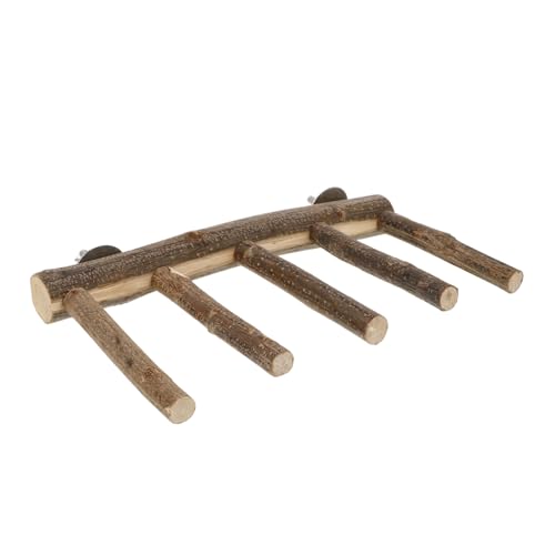 Abaodam Vogelspielzeug Papagei Sitzstange aus Holz Kletter Kratzstand für Käfig Kleine bis Mittelgroße Vögel Wie Wellensittiche und Sittiche Langlebig und Einfach zu Montieren von Abaodam