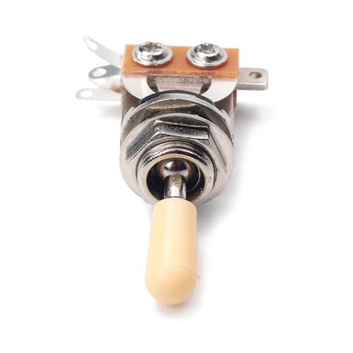Abaodam Wege Gitarren toggle schalter mit Spitzenknopf Geräuschloser Pickup wahlschalter Einfache Bedienung Kompatibel mit Elektrischer Gitarre Robustes Gitarrenzubehör Abaodam Wege Gitarren toggle schalter mit Spitzenknopf Geräuschloser Pickup wahlschalter Einfache Bedienung Kompatibel mit Elektrischer Gitarre Robustes Gitarrenzubehör von Abaodam