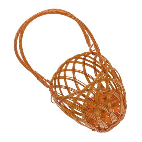 Abaodam Weidenkorb für Weinflaschen mit Traggriff Eleganter Rattan zur Aufbewahrung und Präsentation von Weinflaschen für Heimdekoration und Weinlagerung von Abaodam