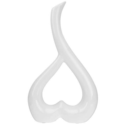 Abaodam Wohnkultur Wohnzimmer Dekorationen Weiß Keramik Blume Vase Herz-förmigen Ornament Abaodam Wohnkultur Wohnzimmer Dekorationen Weiß Keramik Blume Vase Herz-förmigen Ornament von Abaodam