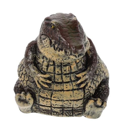 Abaodam wasserdichte Outdoor-schlüsselsafe Krokodil-Figur Versteckbox Antik Diebstahl Schlüsselhalter für Garten und Terrasse Dekorative Kleine Alligator-schlüsselbox aus Resin von Abaodam