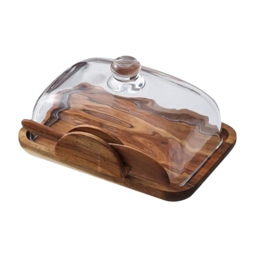 Butterdose aus Holz mit Glasdeckel Stilvolle Butter und Käseaufbewahrung Vielseitig für Snacks und Desserts Küchen Dekoration für Gemütliche Butterdose aus Holz mit Glasdeckel Stilvolle Butter und Käseaufbewahrung Vielseitig für Snacks und Desserts Küchen Dekoration für Gemütliche von Abaodam