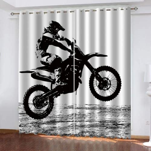 Verdunkelungsvorhang,Moto-Cross Vorhang,Vorhänge Blickdicht,Gardinen Verdunklung 2er Set,Vorhang aus Polyester,Vorhang mit Ösen,Vorhänge Schlafzimmer,140x160 cm Verdunkelungsvorhang,Moto-Cross Vorhang,Vorhänge Blickdicht,Gardinen Verdunklung 2er Set,Vorhang aus Polyester,Vorhang mit Ösen,Vorhänge Schlafzimmer,140x160 cm von Abaodanba