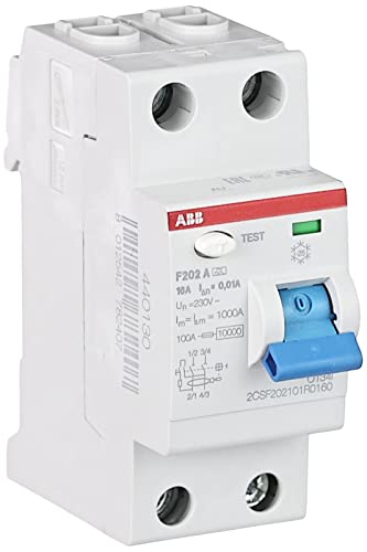 ABB F200 RCCB, 2-polig, 16A, 10mA Typ A 230V ac von ABB