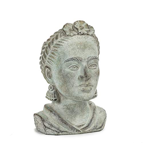 Abbott Collection Großer Frida Head Pflanzgefäß, Grau, 25,4 cm hoch von Abbott Collection