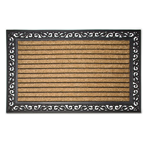 Abbott Collection Coir & Rubber Rectangular Grill Doormat (Extra Large) von Abbott Collection